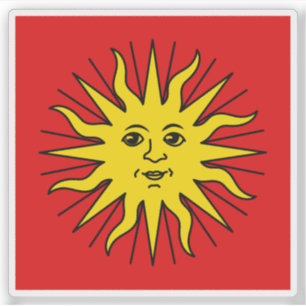 Pegatina Bandera de Sierre, Suiza