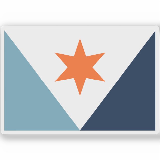 Pegatina Bandera de Siracusa, Nueva York (Anverso)