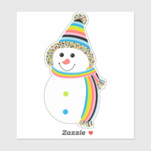 Pegatina Bandera de Snowman Snowman, el orgullo gay