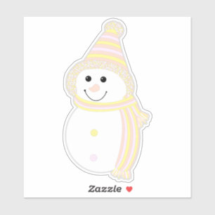 Pegatina Bandera de Snowman Snowman, orgullo de Pangender P
