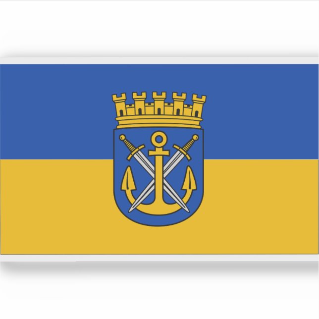 Pegatina Bandera de Solingen, Alemania (Anverso)