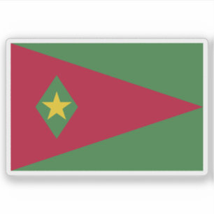 Pegatina Bandera de Suriname (propuesta 1)