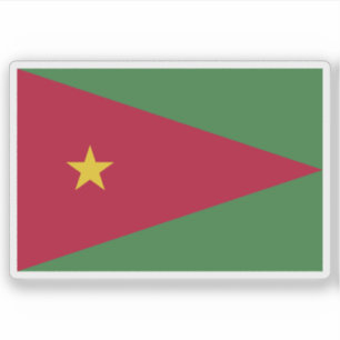 Pegatina Bandera de Suriname (propuesta 2)