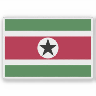 Pegatina Bandera de Suriname (propuesta 3)