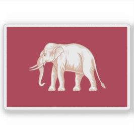Pegatina Bandera de Tailandia (Siam, 1843-1916)