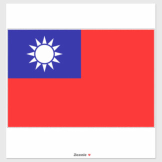Pegatina Bandera de Taiwán: República de China, Taipei chin