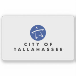 Pegatina Bandera de Tallahassee, Florida, EE. UU.