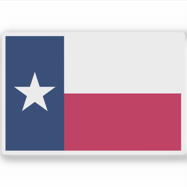 Pegatina Bandera de Texas (Anverso)