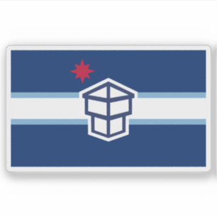 Pegatina Bandera de Toledo, Ohio, EE. UU.