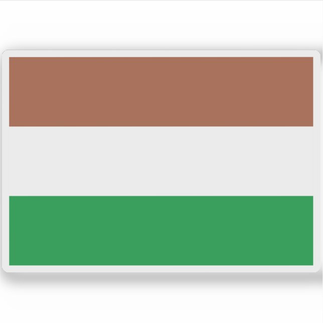 Pegatina Bandera de Transkei, África (Anverso)