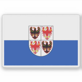 Pegatina Bandera de Trentino-Tirol del Sur, Italia