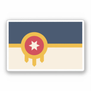 Pegatina Bandera de Tulsa, Oklahoma