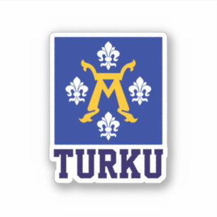 Pegatina Bandera de Turku, Finlandia
