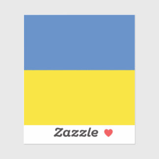 Pegatina Bandera de Ucrania, ucraniano Slava Ukraini Слава 