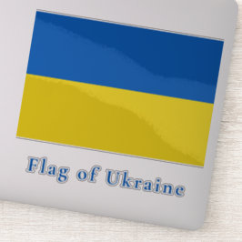 Pegatina Bandera de Ucrania Vinyl
