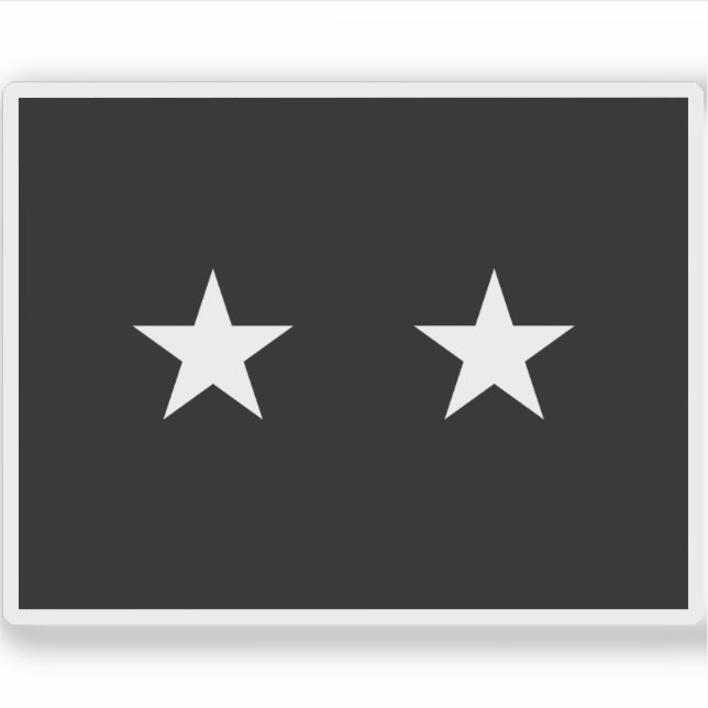 Pegatina Bandera de un brigadier de la Fuerza Espacial de l (Anverso)