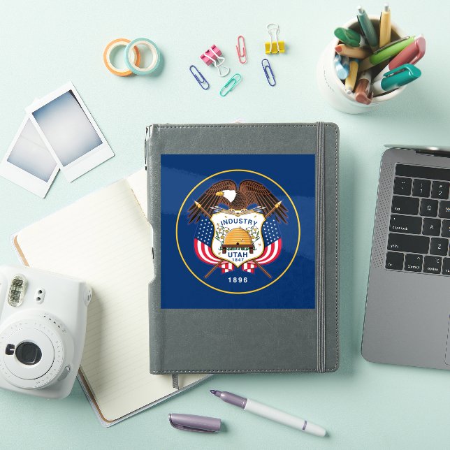 Pegatina Bandera de Utah (Funda para iPad)