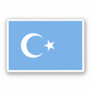 Pegatina Bandera de Uyghur/ Turkestán Oriental