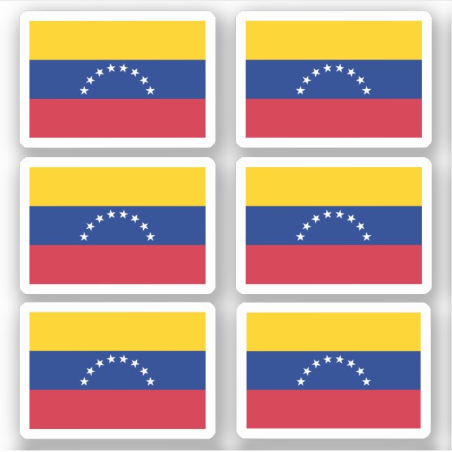 Pegatina Bandera de Venezuela (Anverso)