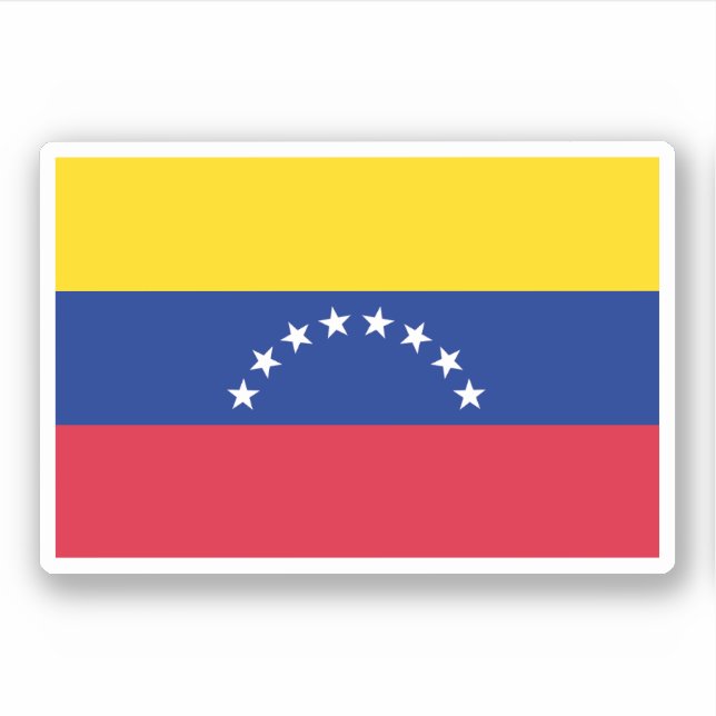 Pegatina Bandera de Venezuela (Anverso)