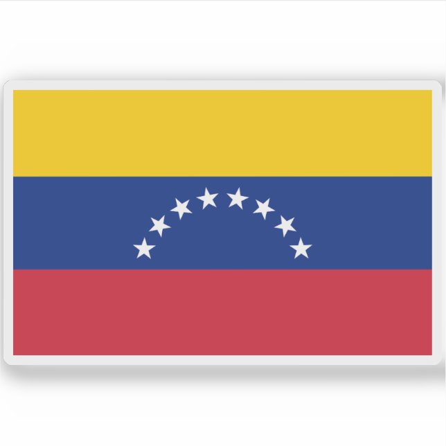 Pegatina Bandera de Venezuela (Anverso)