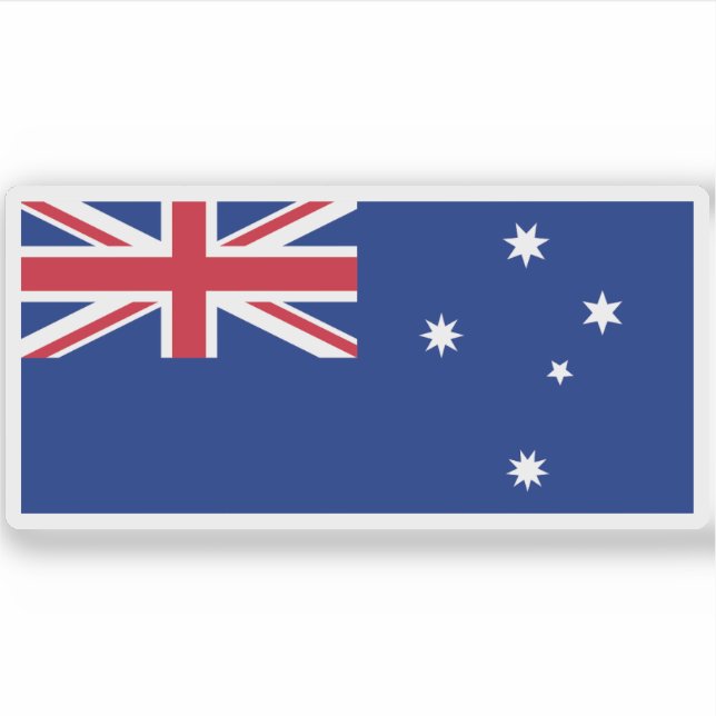 Pegatina Bandera de Victoria (1870-1877), Australia (Anverso)