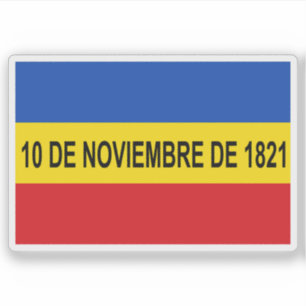 Pegatina Bandera de Villa de Los Santos, Panamá