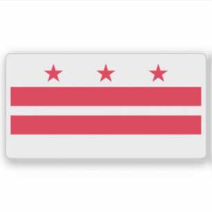 Pegatina Bandera de Washington, D.C (distrito de Columbia),