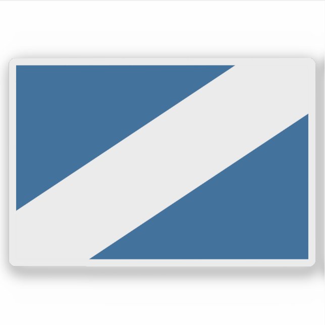 Pegatina Bandera de Westergoa, Países Bajos (Anverso)