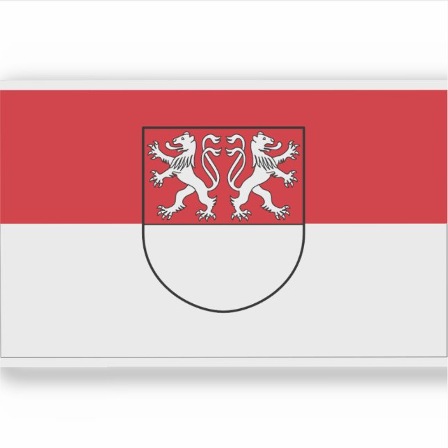 Pegatina Bandera de Witten, Alemania (Anverso)