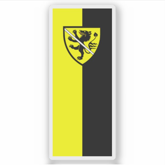 Pegatina Bandera de Wolfsberg, Carintia, Austria (Anverso)