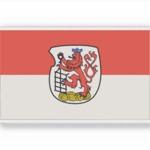 Pegatina Bandera de Wuppertal, Alemania