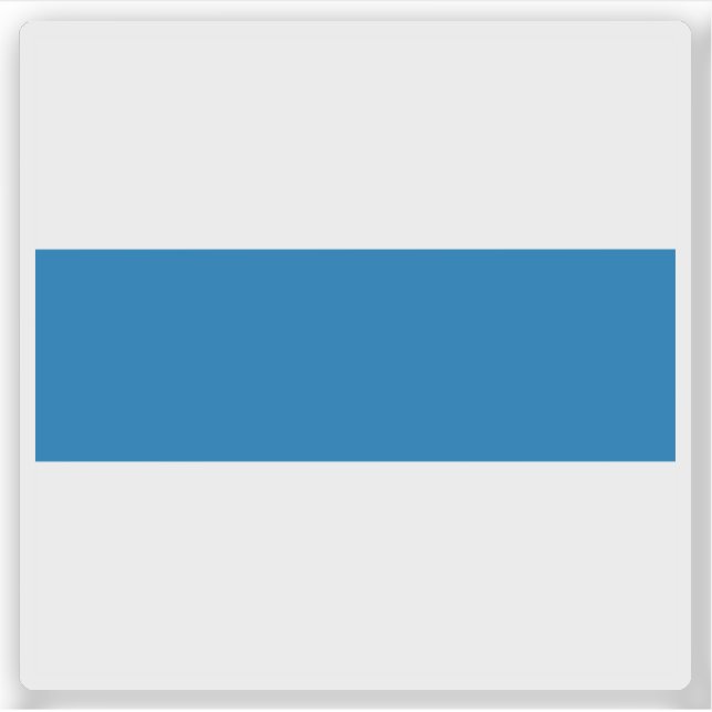 Pegatina Bandera de Zug, Suiza (Anverso)