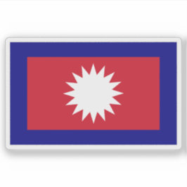 Pegatina Bandera del Alto Mustang (Reino de Lo), Nepal