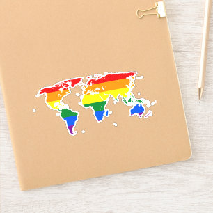 Pegatina Bandera del Arcoíris del Orgullo Gay