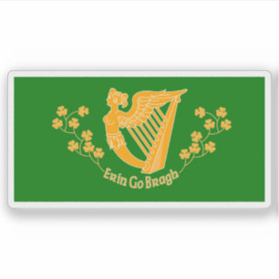 Pegatina Bandera del batallón de San Patricio (1846-1848), 