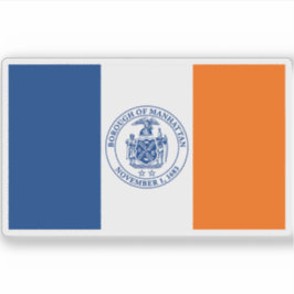 Pegatina Bandera del Borough de Manhattan