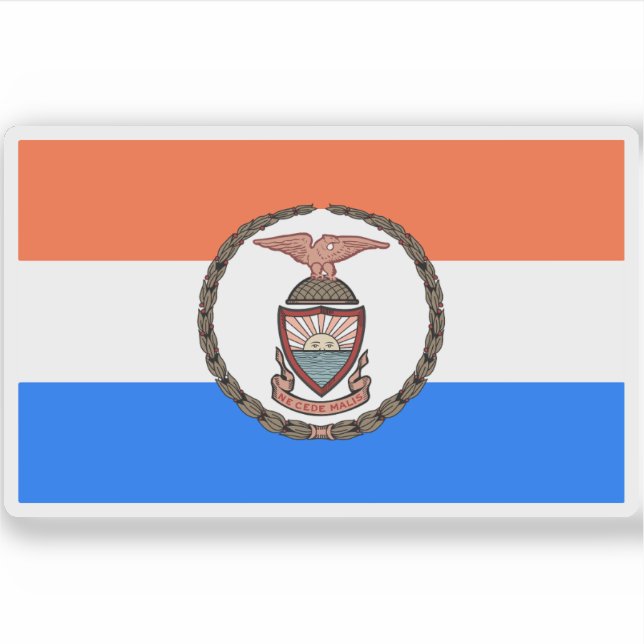 Pegatina Bandera del Borough del Bronx (Anverso)