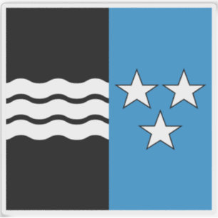 Pegatina Bandera del cantón de Aargau, Suiza