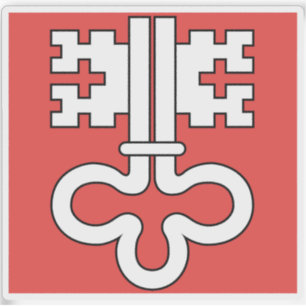 Pegatina Bandera del cantón de Nidwalden
