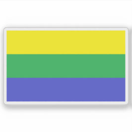 Pegatina Bandera del cantón de San Mateo, Alajuela, Costa R