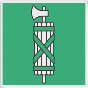 Pegatina Bandera del cantón de Sankt Gallen