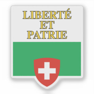 Pegatina Bandera del Cantón de Vaud, Suiza