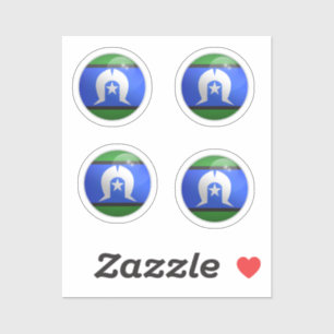 Pegatina Bandera del Círculo brillante de las islas del Est