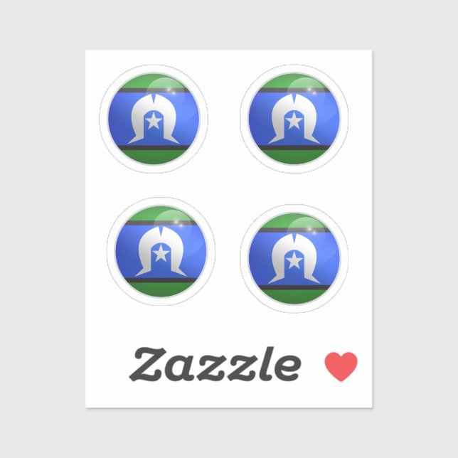 Pegatina Bandera del Círculo brillante de las islas del Est (Hoja)