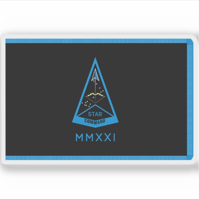 Pegatina Bandera del Comando de Capacitación y Preparación  (Anverso)