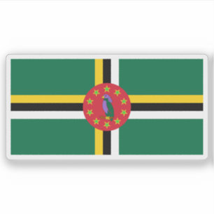Pegatina Bandera del Commonwealth de Dominica (1988-1990)