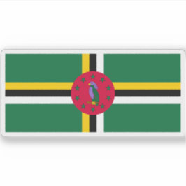 Pegatina Bandera del Commonwealth de Dominica (1990-hoy)