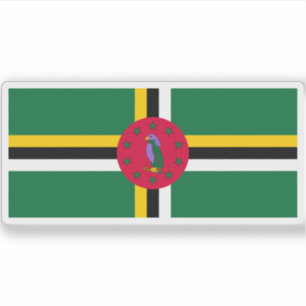 Pegatina Bandera del Commonwealth de Dominica (1990-hoy)