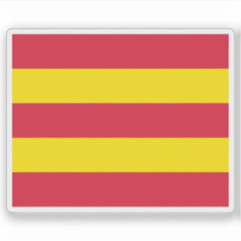Pegatina Bandera del condado de Aust-Agder, Noruega